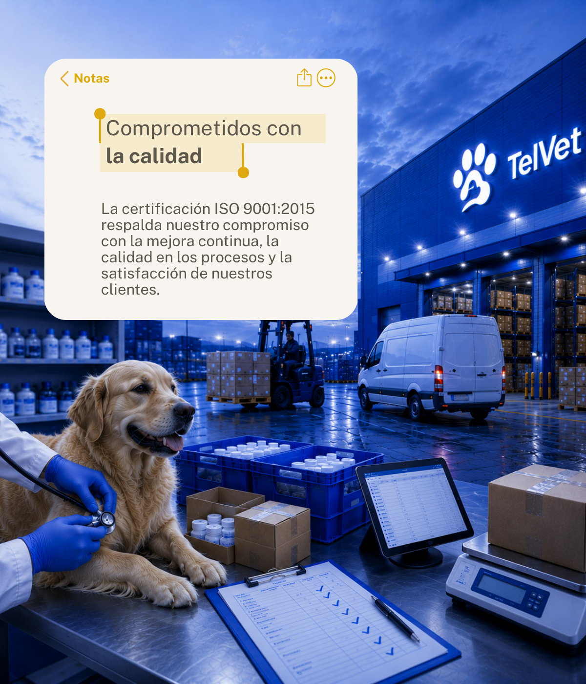 TelVet — Comprometidos con la calidad, certificación ISO 9001:2015