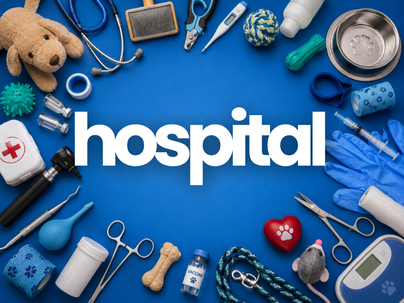 Equipo y suministros para hospitales veterinarios
